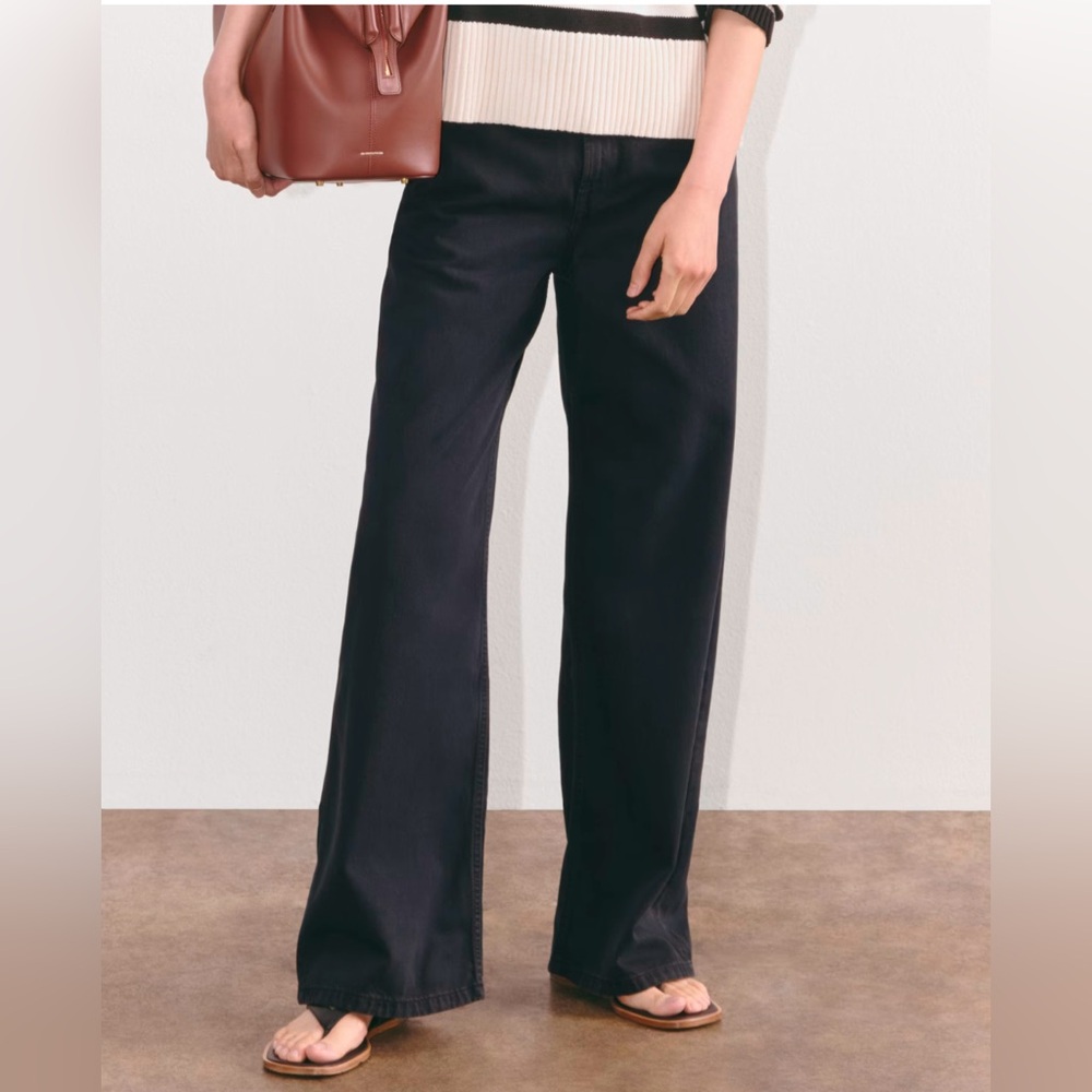 Everlane OG Baggy Jeans Size 27 Ink Black
